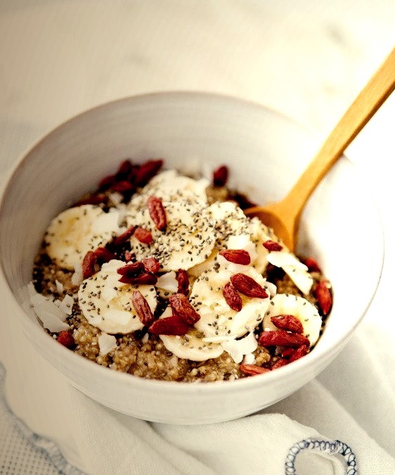 superfood quinoa breakfast bowl.