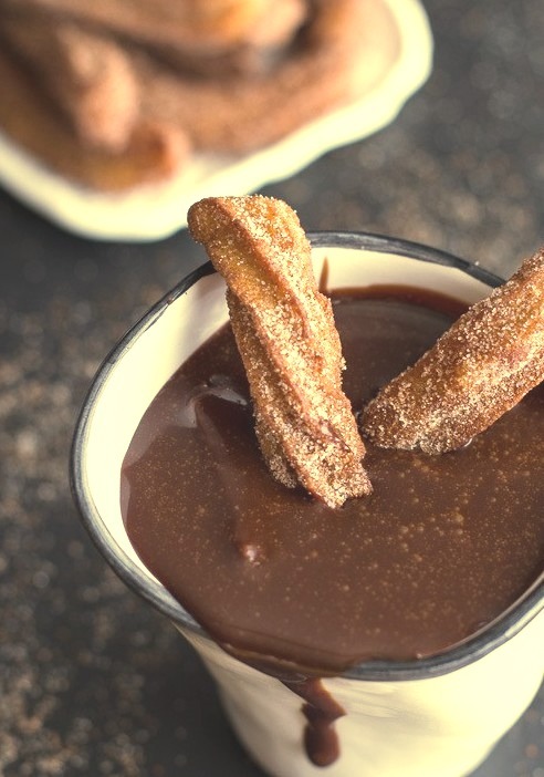 Mexican Beer Spiked Churros With Chocolate Dulce De Leche