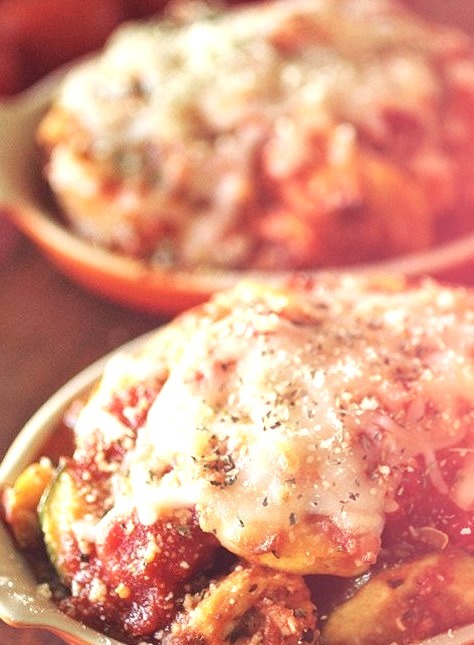Crockpot Chicken Zucchini Parmesan